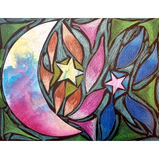 Moon and Star Notecards Designed By Sr. Joni Luna - Pack of 8