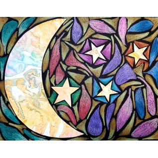 Moon and Star Notecards Designed By Sr. Joni Luna - Pack of 8