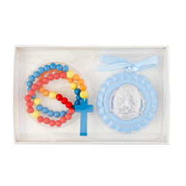 Crib Medal With Baby Rosary
