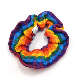 Rainbow Scarf Scrunchies