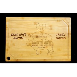 "That Ain't Burnt" Laser Scored Cutting Board