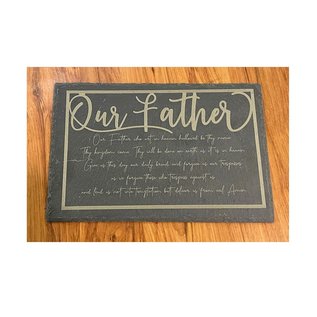 Glowforge - Slate Our Father Prayer