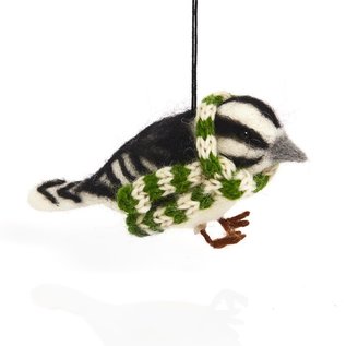 Cozy Woodpecker Ornament