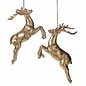 Gold Deer Holiday Ornament