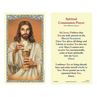 Prayer Card - Prayer of Spiritual Communion