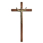 Wood and Brass Crucifix