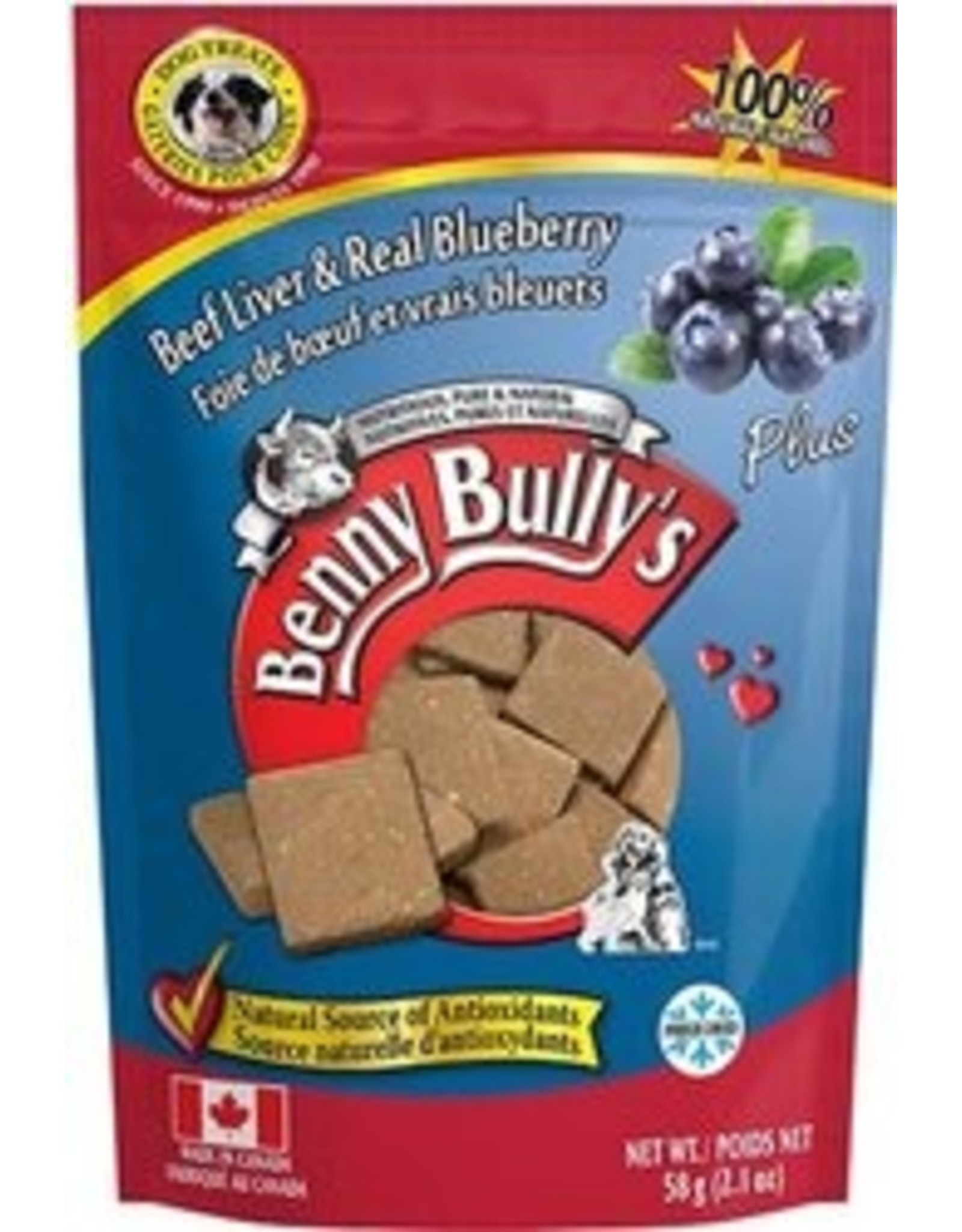 Benny Bully's Benny Bully’s - Beef Liver & Real Blueberry 58g