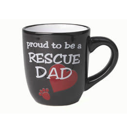 PetRageous Petrageous \ Lucky Paws \ Proud to be a Rescue Dad Mug 18oz