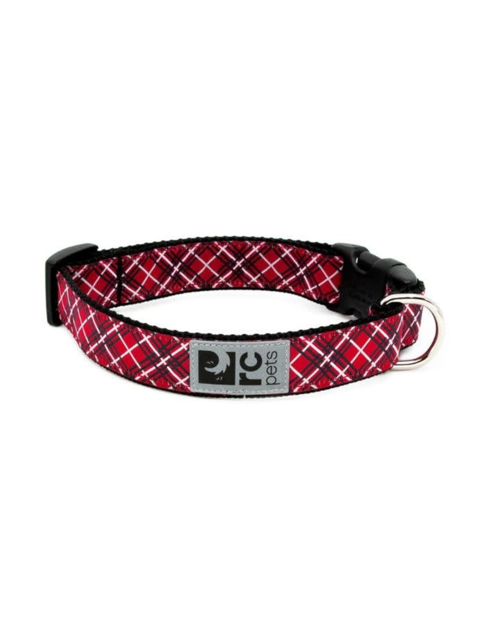 RC Pets Clip Collar - Red Tartan