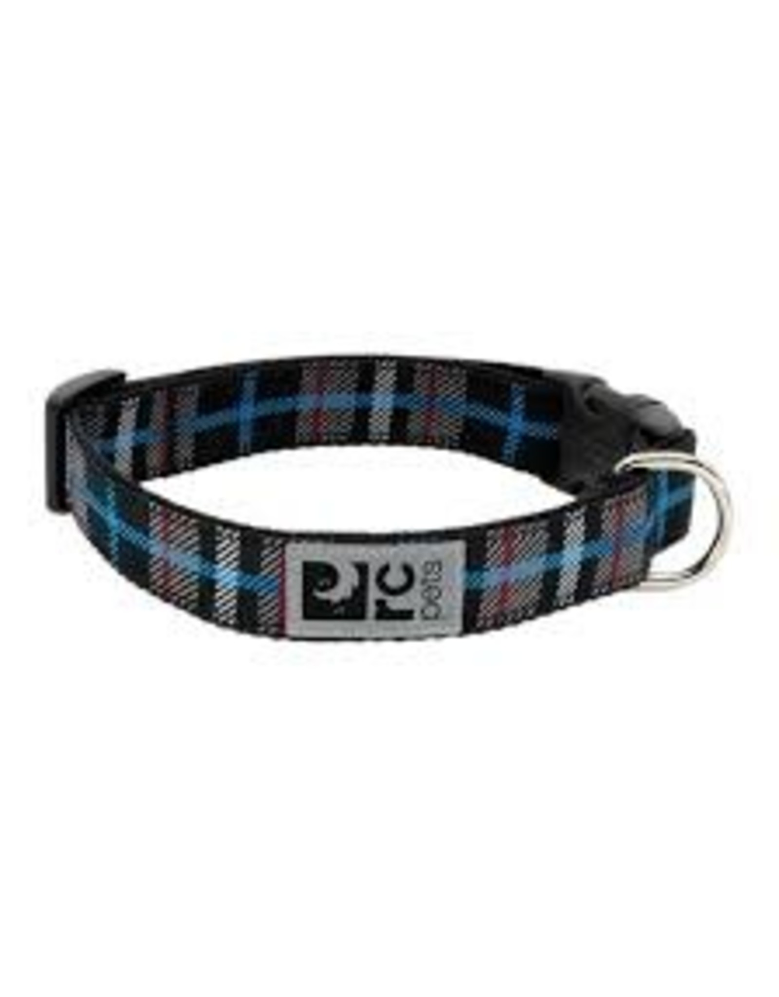 RC Pets Clip Collar - Black Twill Plaid