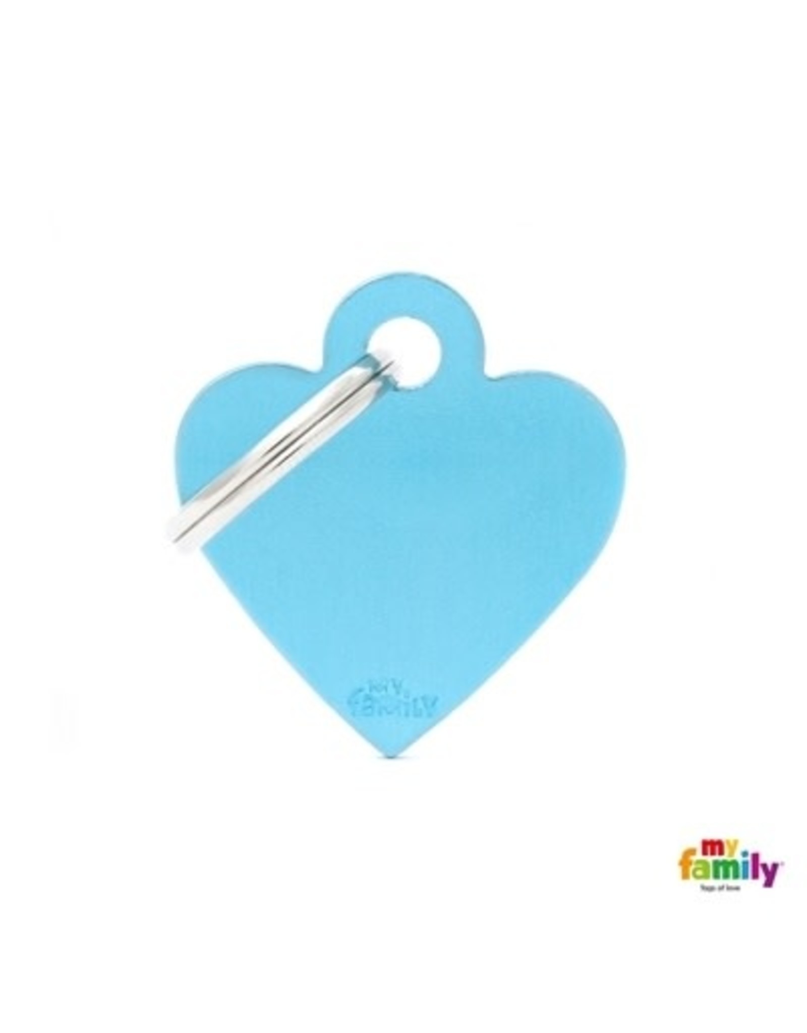 MyFamily Tag - Light Blue Heart