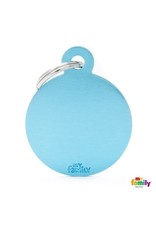 MyFamily Tag - Round Light Blue