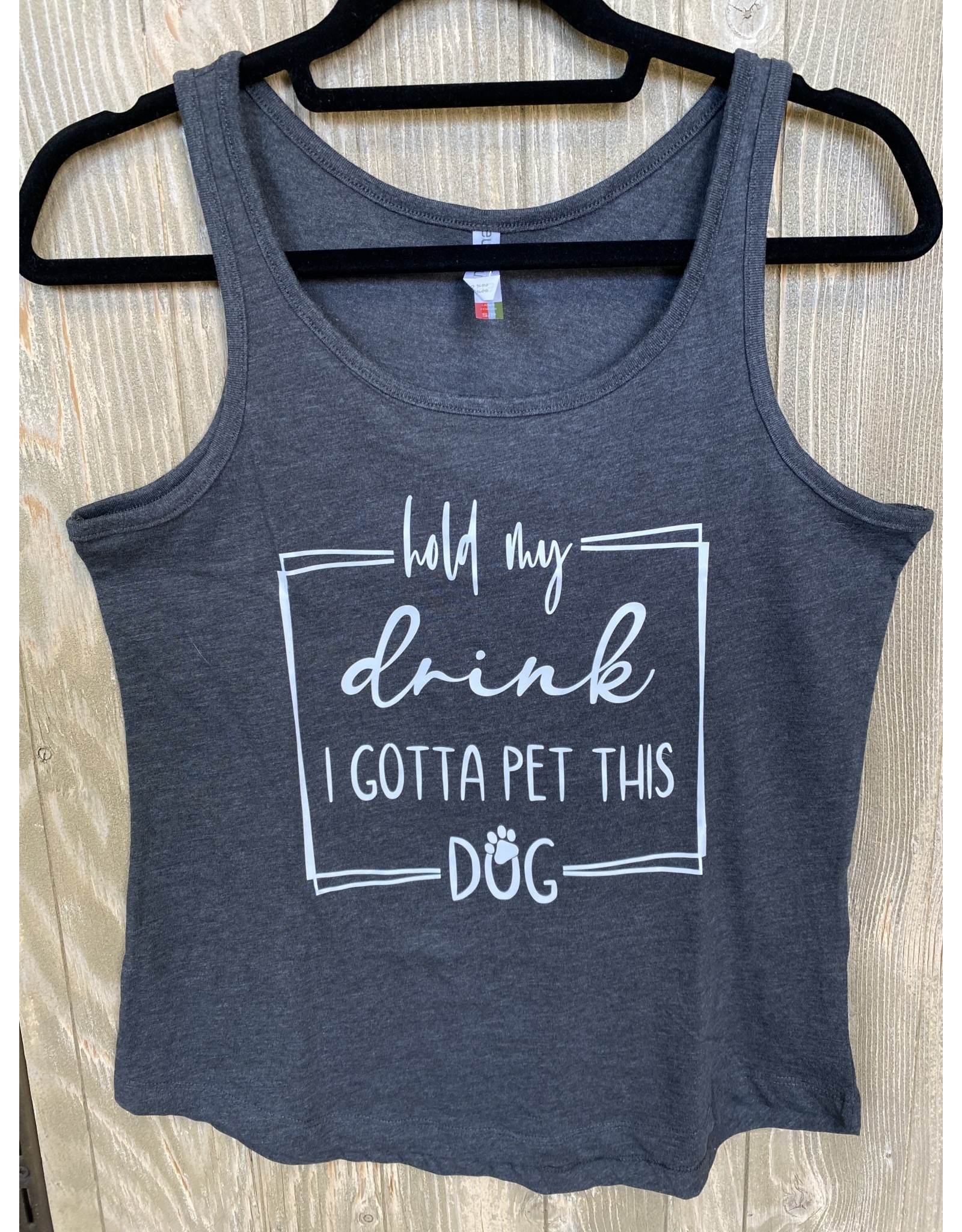 CocoMutts Hold My Drink I Gotta Pet This Dog - Women's Tank
