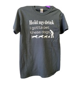 CocoMutts Hold My Drink I Gotta Pet These Dogs - Unisex T-shirt