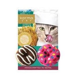 Dharma Dog Karma Cat Wool Felt Donuts (2pk)