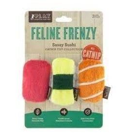 Play Feline Frenzy Catnip Toy - Sushi (3pk)