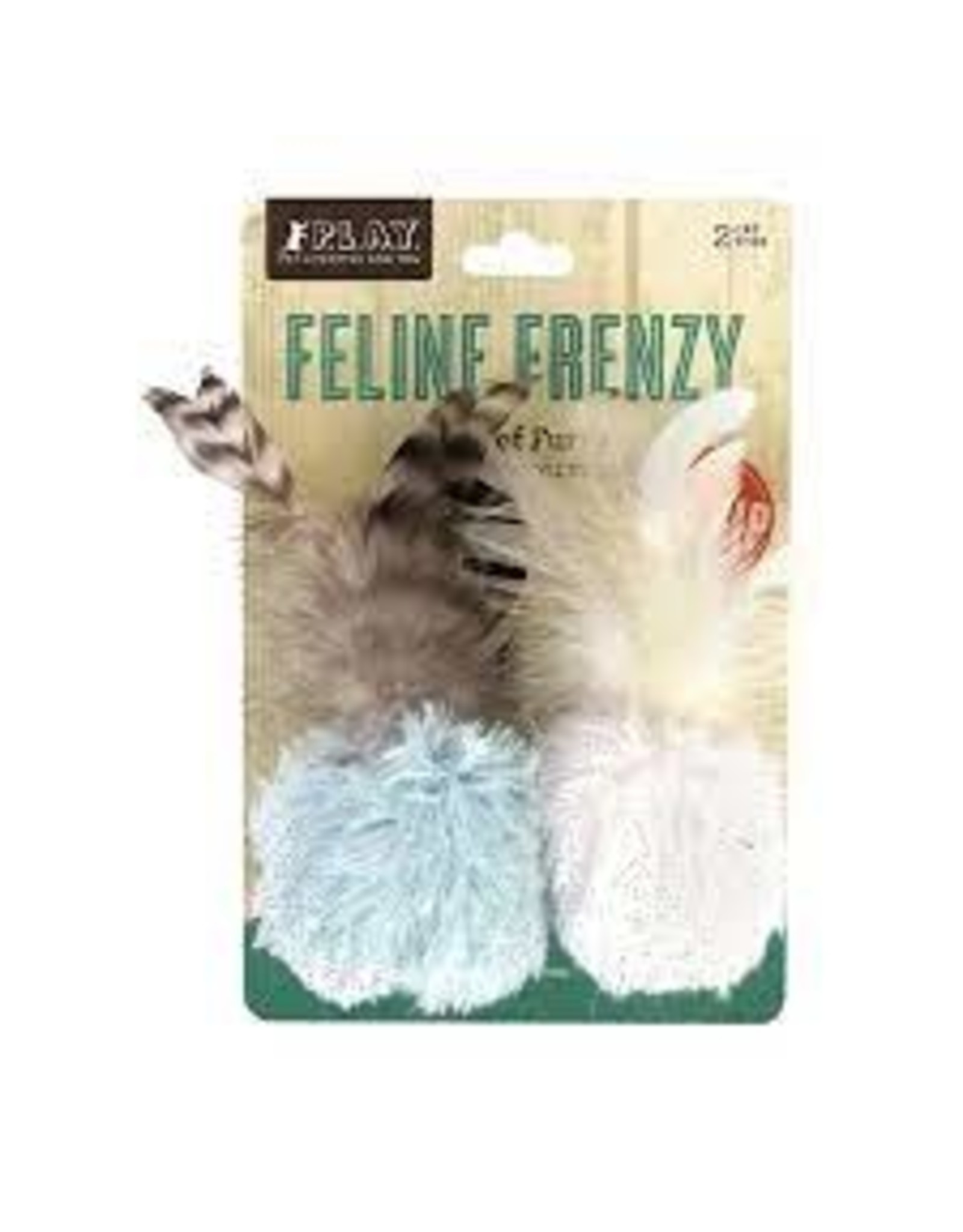 Play Feline Frenzy Catnip Toy - Balls of Fury (2pk)