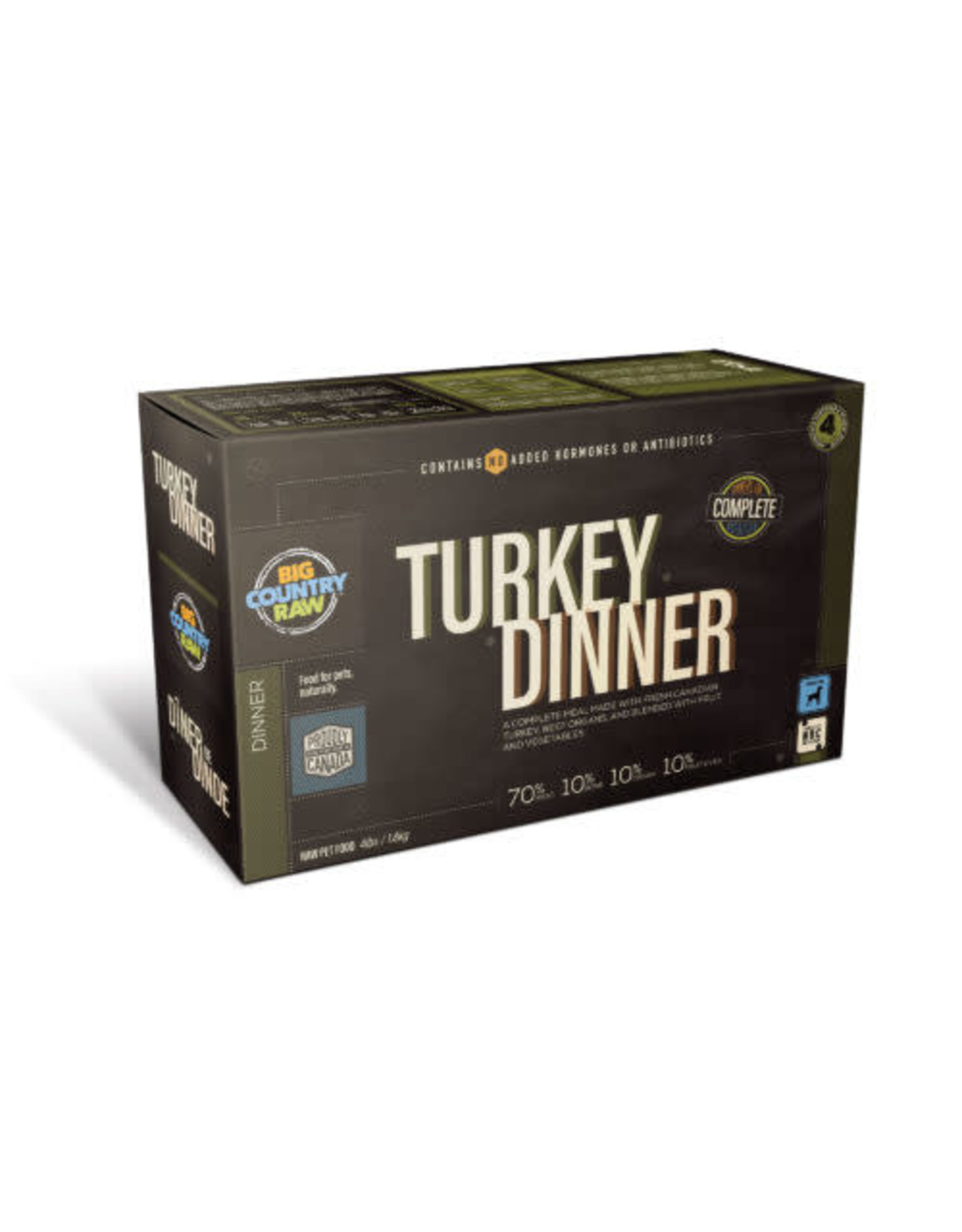 Big Country Raw BCR - Turkey Dinner Carton, 4lb