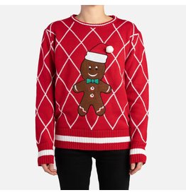 Silver Paw Ugly Matching Christmas Sweater Gingerbread - Human