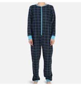 Silver Paw Blue Plaid Matching PJs - Human