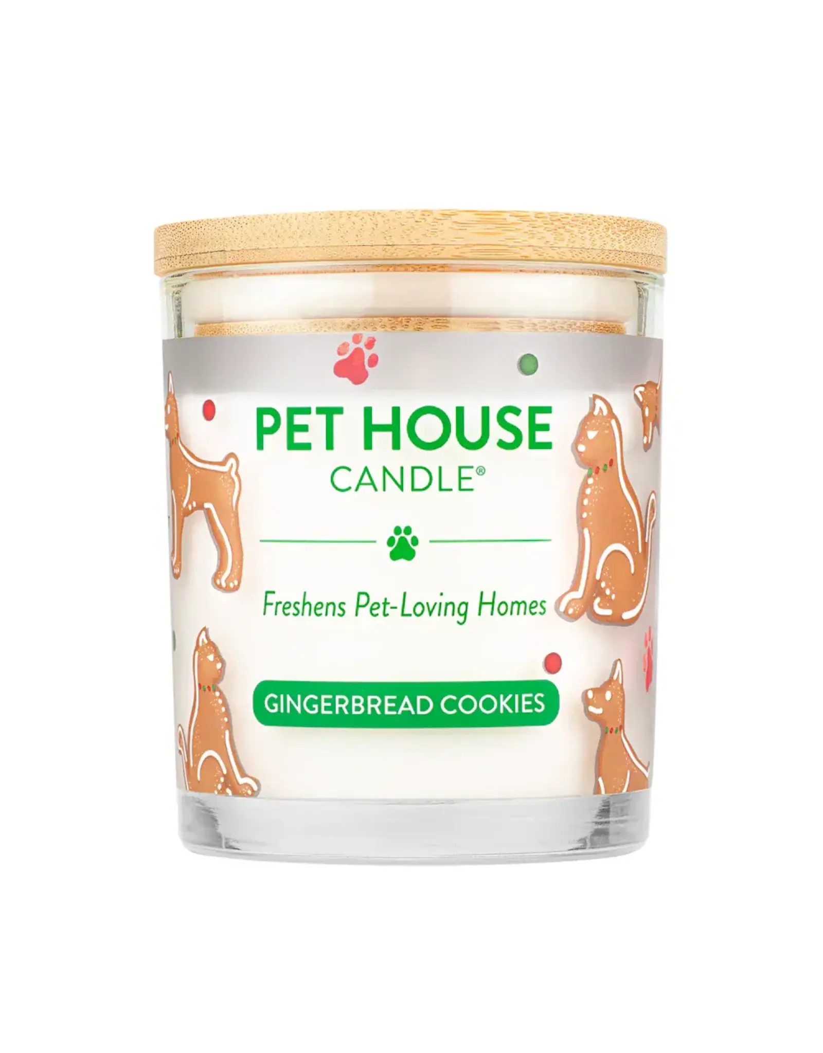 One Fur All Large Candles Gingerbread Cookies 8.5oz