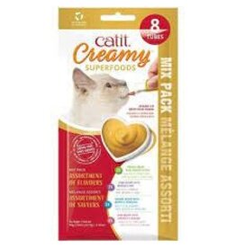 Catit Catit Creamy Superfood Treats, Assorted Multipack, 8pk