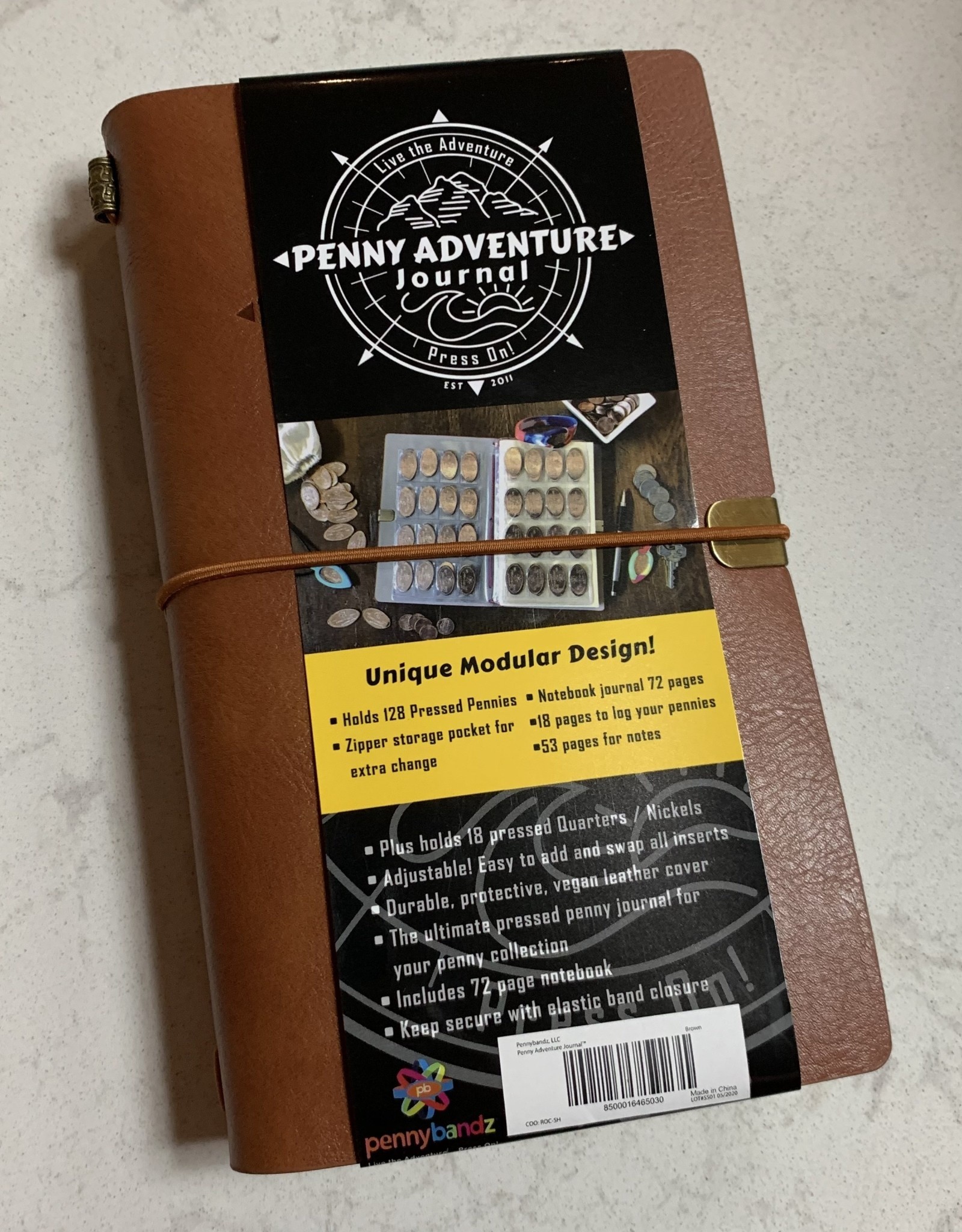 PENNY JOURNAL RUSTIC BROWN - Sunset Beach Trading Company