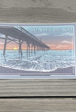 THE SUNSET BEACH PIER STICKER (S) PIER SUNRISE