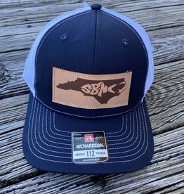 SBNC FISH LOGO SBNC FISH NC RECT CAP NAVY/WHT