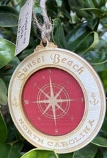 COMPASS CIRCLE ORNAMENT (RED)