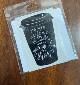MAY YOUR COFFEE STRONG STICKER (LARGE)