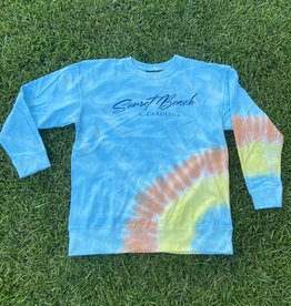CLEARANCE ITEMS FRENCH TERRY SIDE TIE-DYE CREW NECK