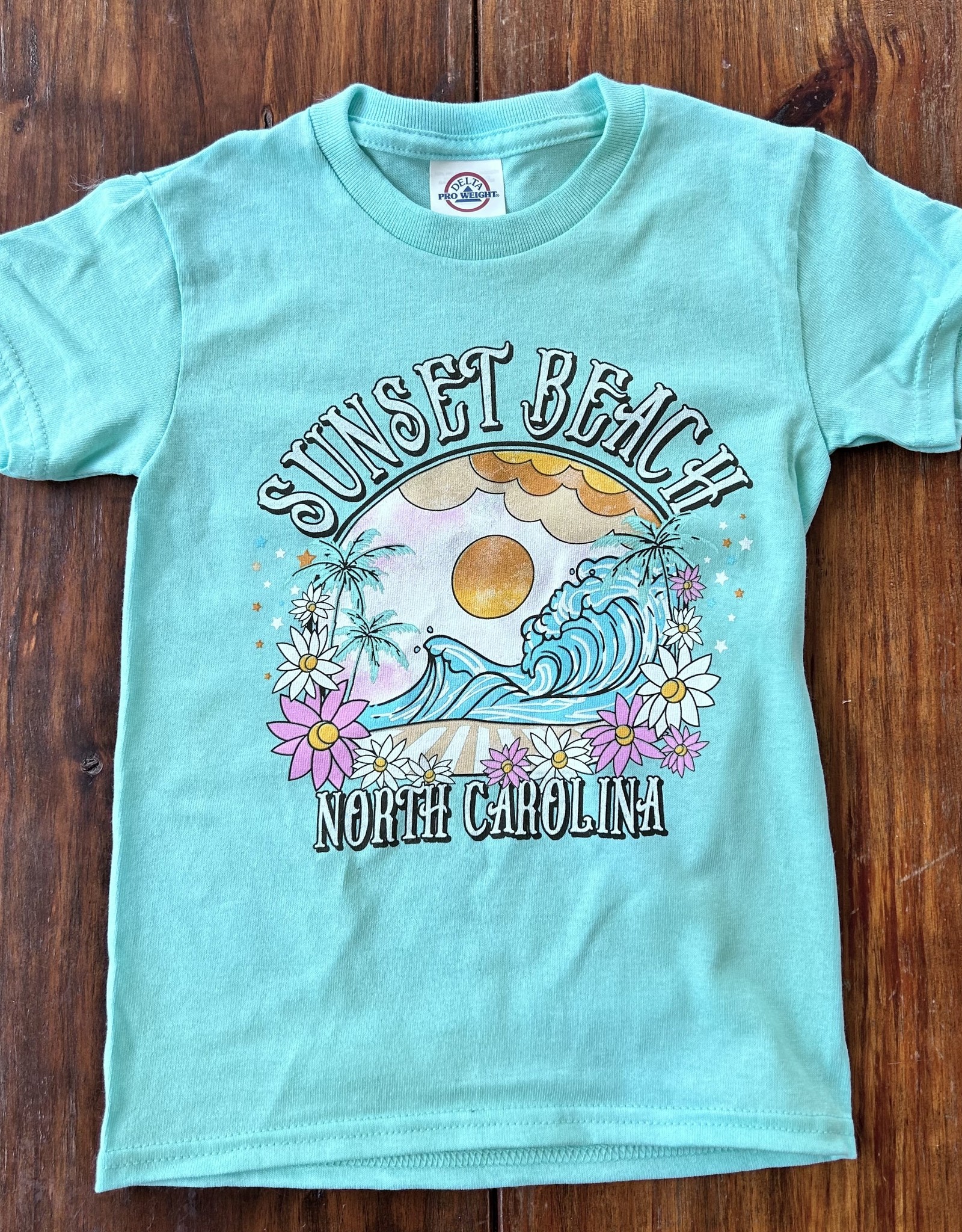 CLEARANCE ITEMS PASTEL WAVE PALM KIDS TEE