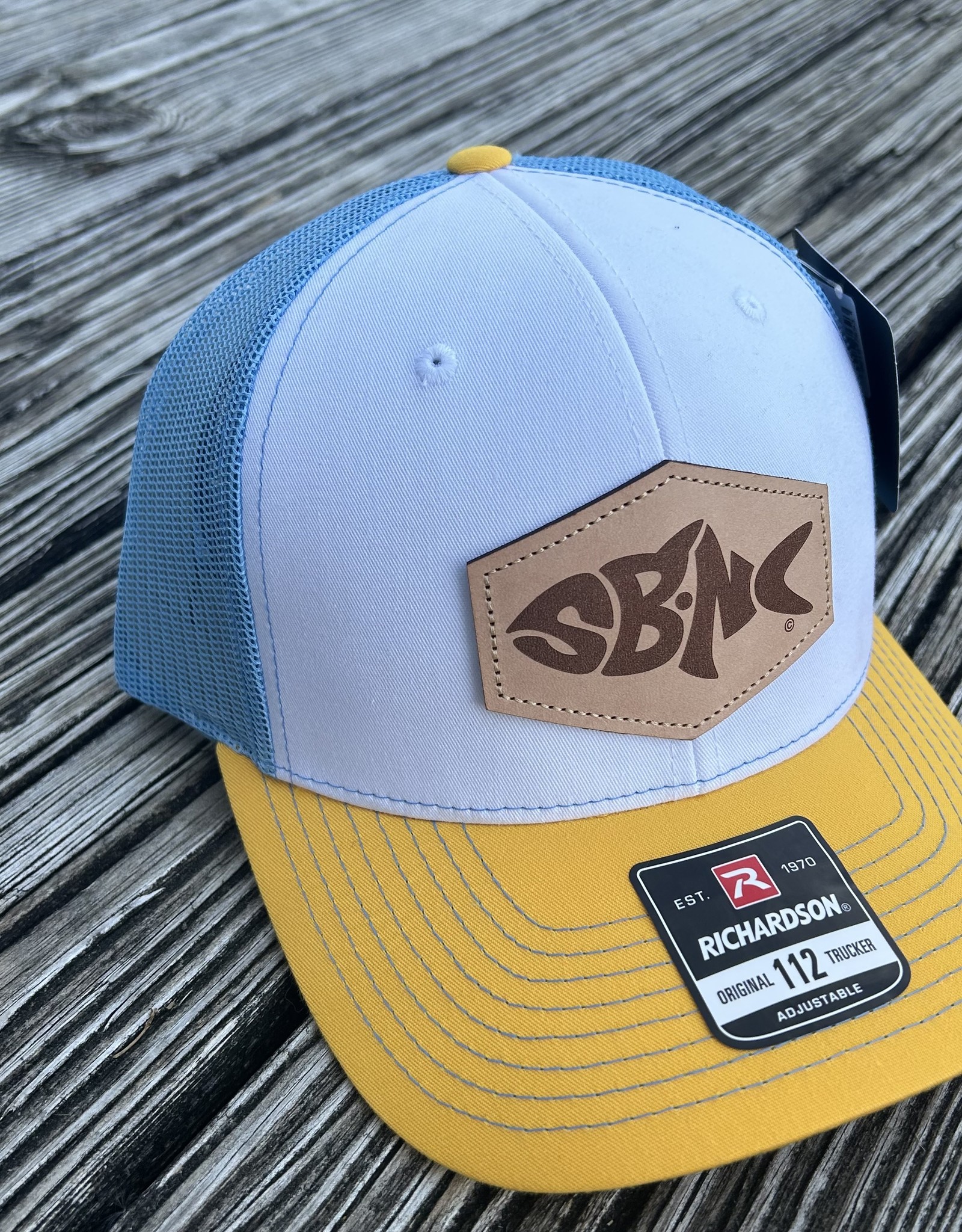 Yellow and blue fish hat sale