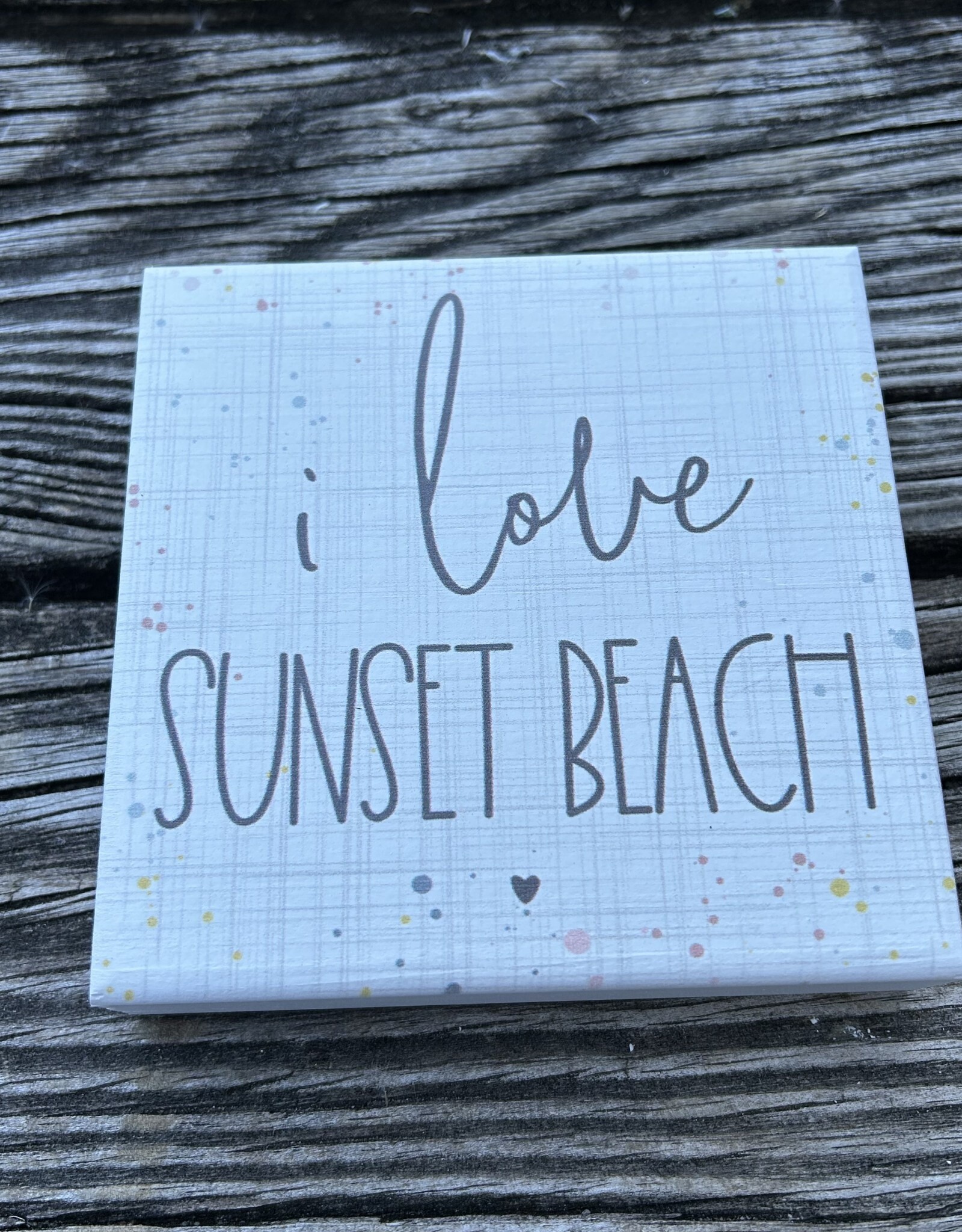 BLOCK I LOVE SUNSET BEACH