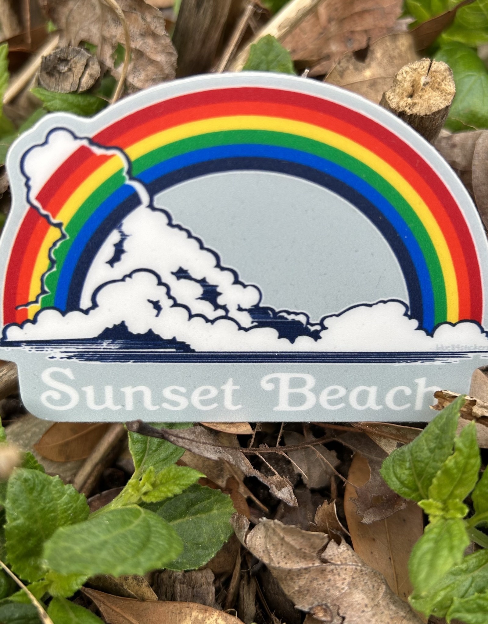 STICKER (L) GARLAND RAINBOW - Sunset Beach Trading Company