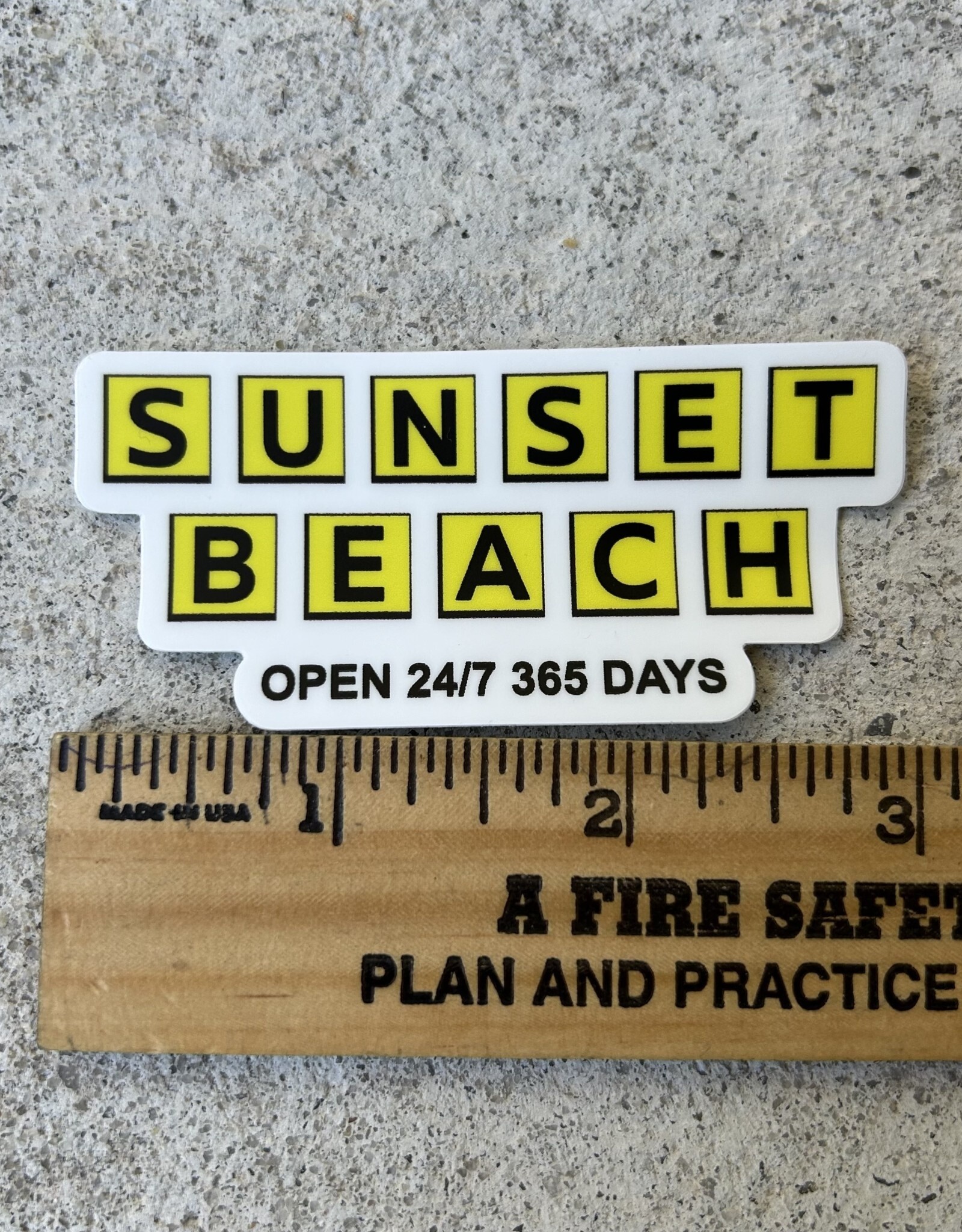 STICKER (S) SUNSET BEACH WAFFLE