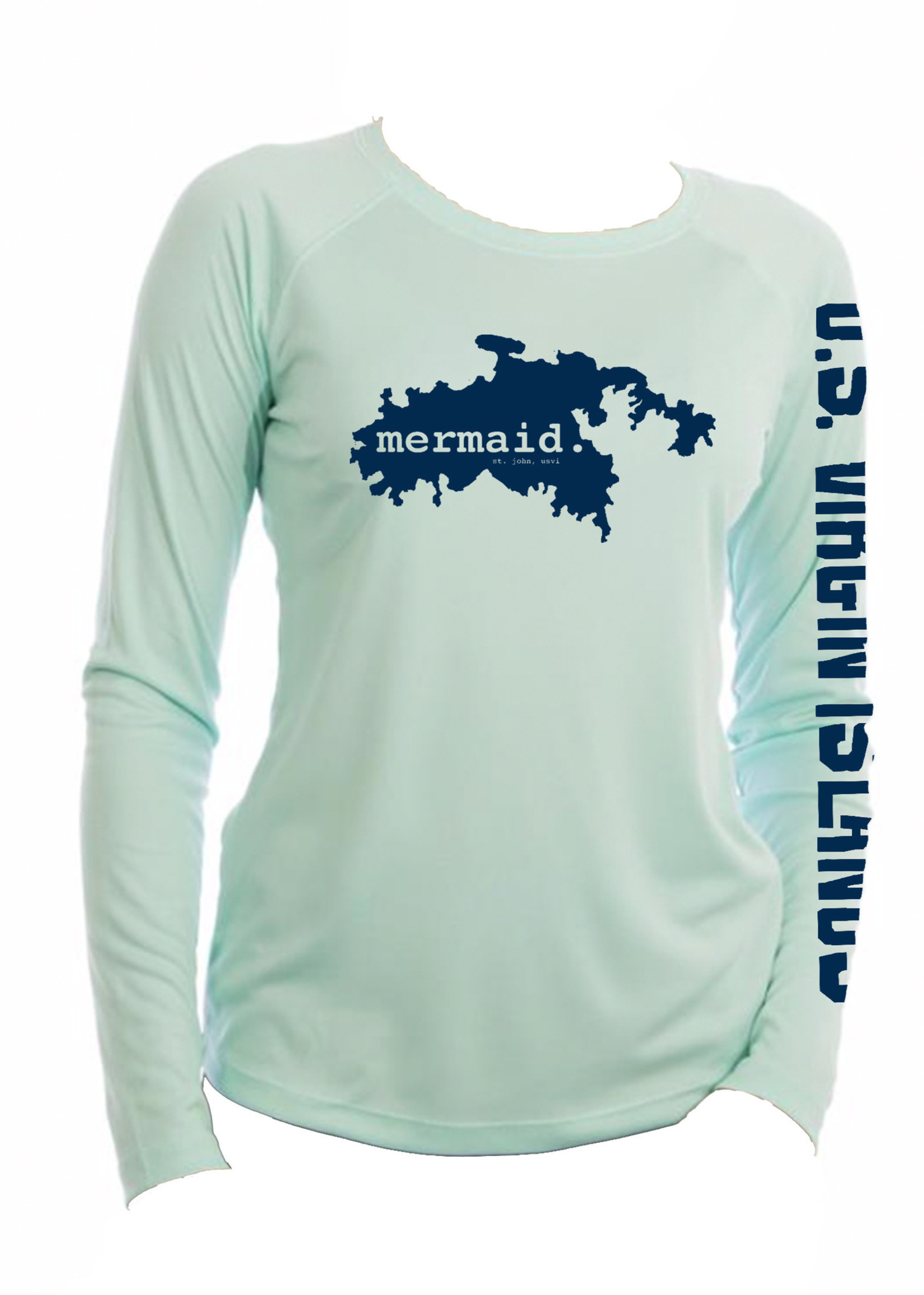 Women’s Long Sleeve Rash Guard - Mermaid