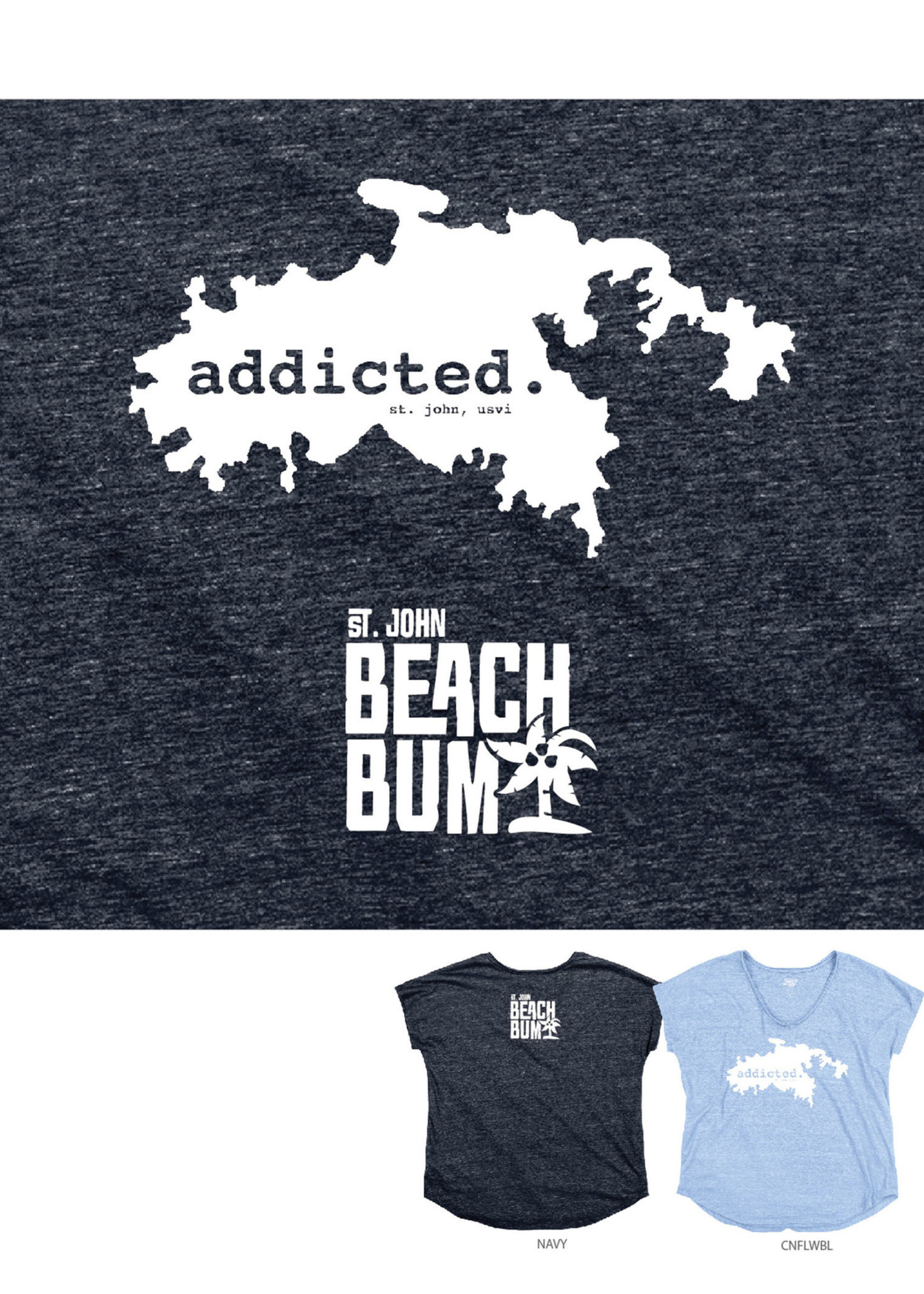 St. John Beach Bum Addicted V-Neck