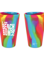 St. John Beach Bum 16oz Silicone Cup-Block Logo