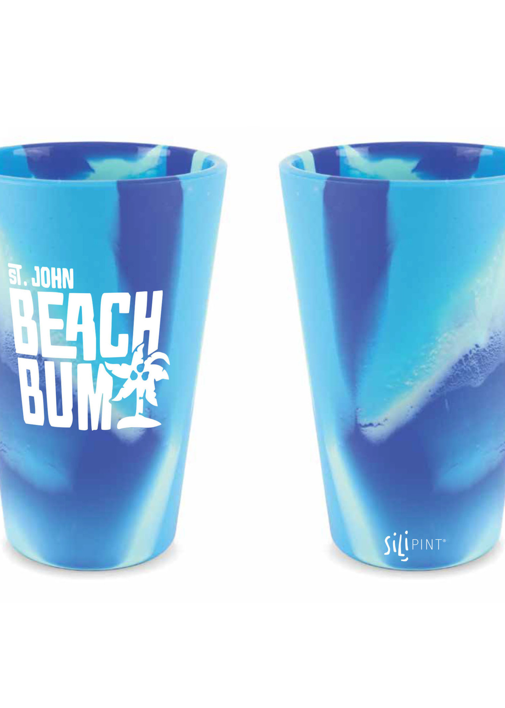St. John Beach Bum 16oz Silicone Cup-Block Logo
