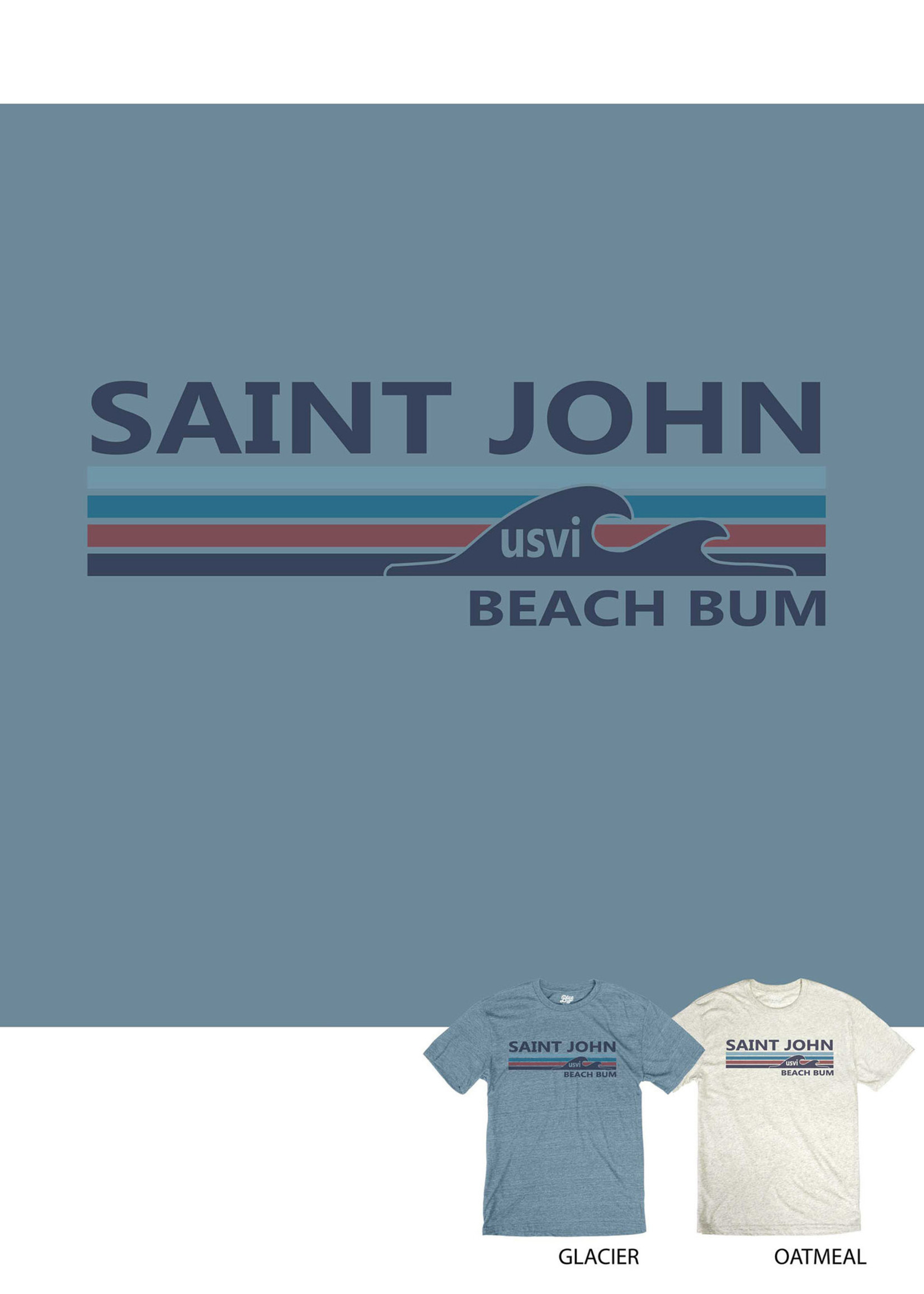 St. John Beach Bum Advocacy Wave Tri-Blend Tee