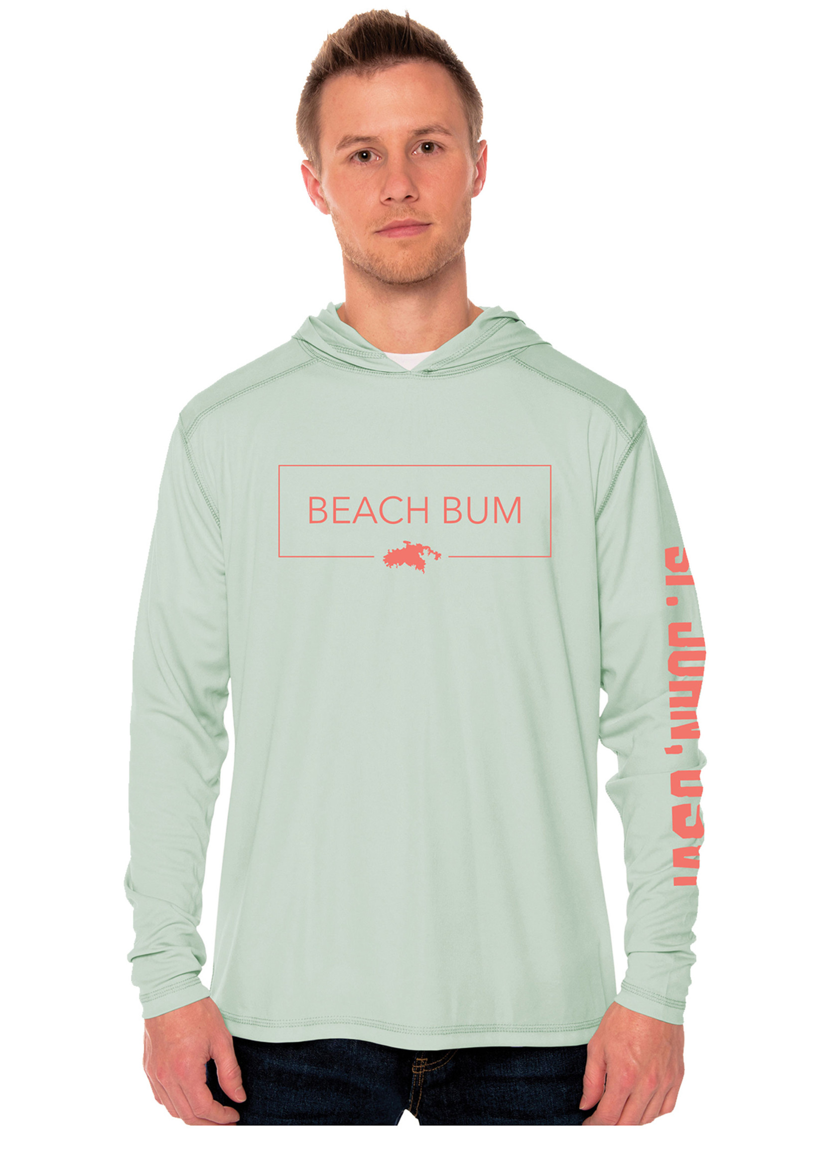 St. John Beach Bum Men's SPF50 Hoody - Classy Bum