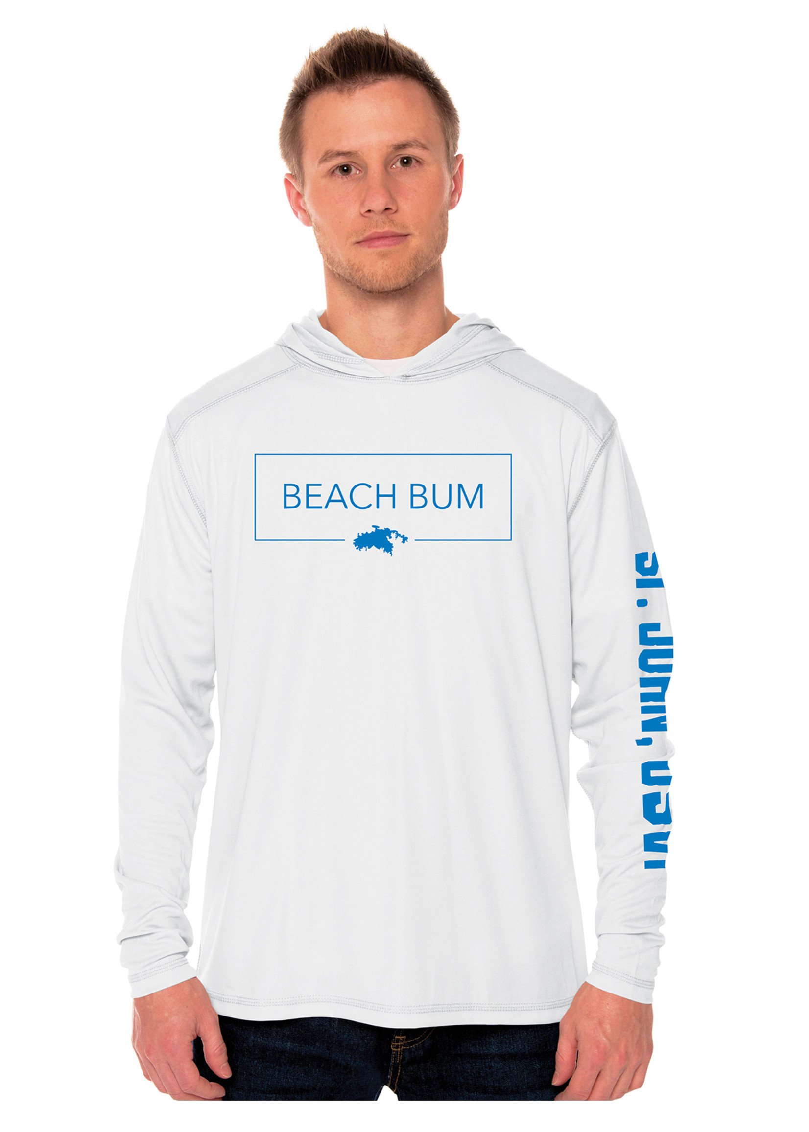 St. John Beach Bum Men's SPF50 Hoody - Classy Bum
