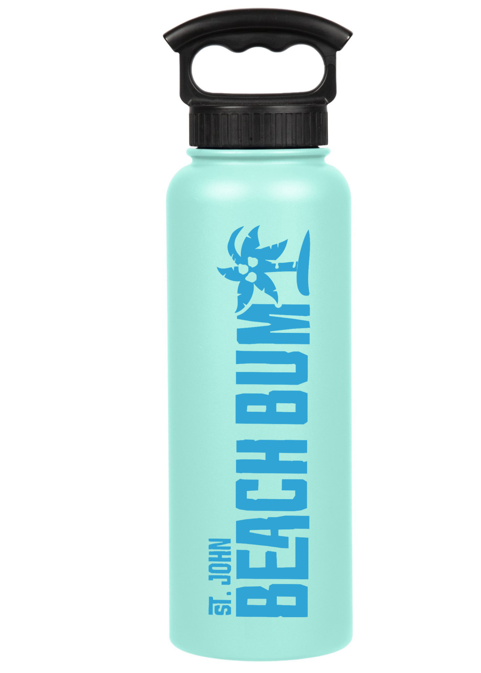 St. John Beach Bum 400z Fifty/Fifty Insulated Bottle-Crater Blue Stretch Logo