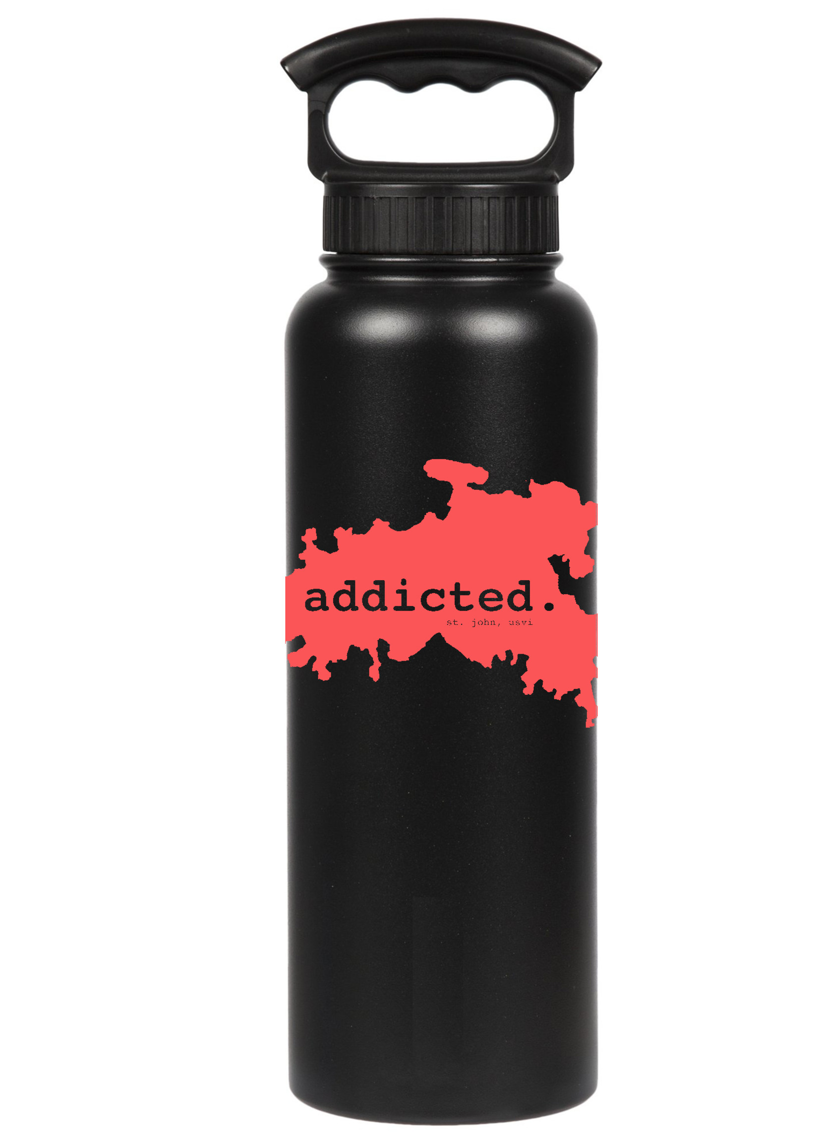 Addicted 40oz Fifty/Fifty Insulated Bottle-Addicted