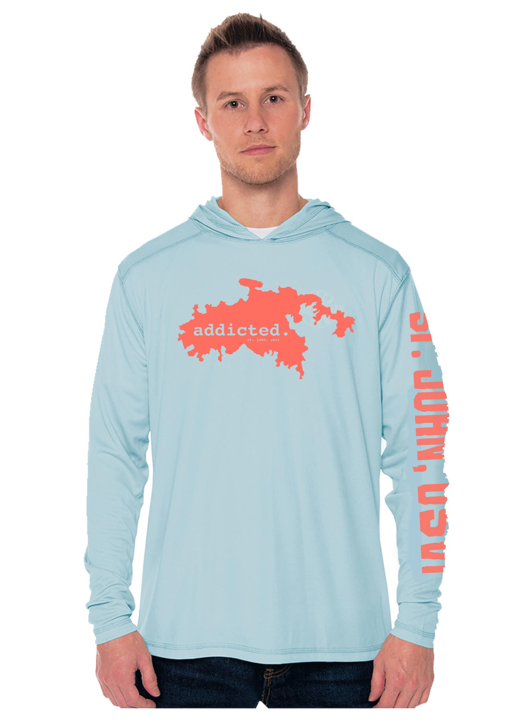 St. John Beach Bum Men's SPF50 Hoody - Addicted