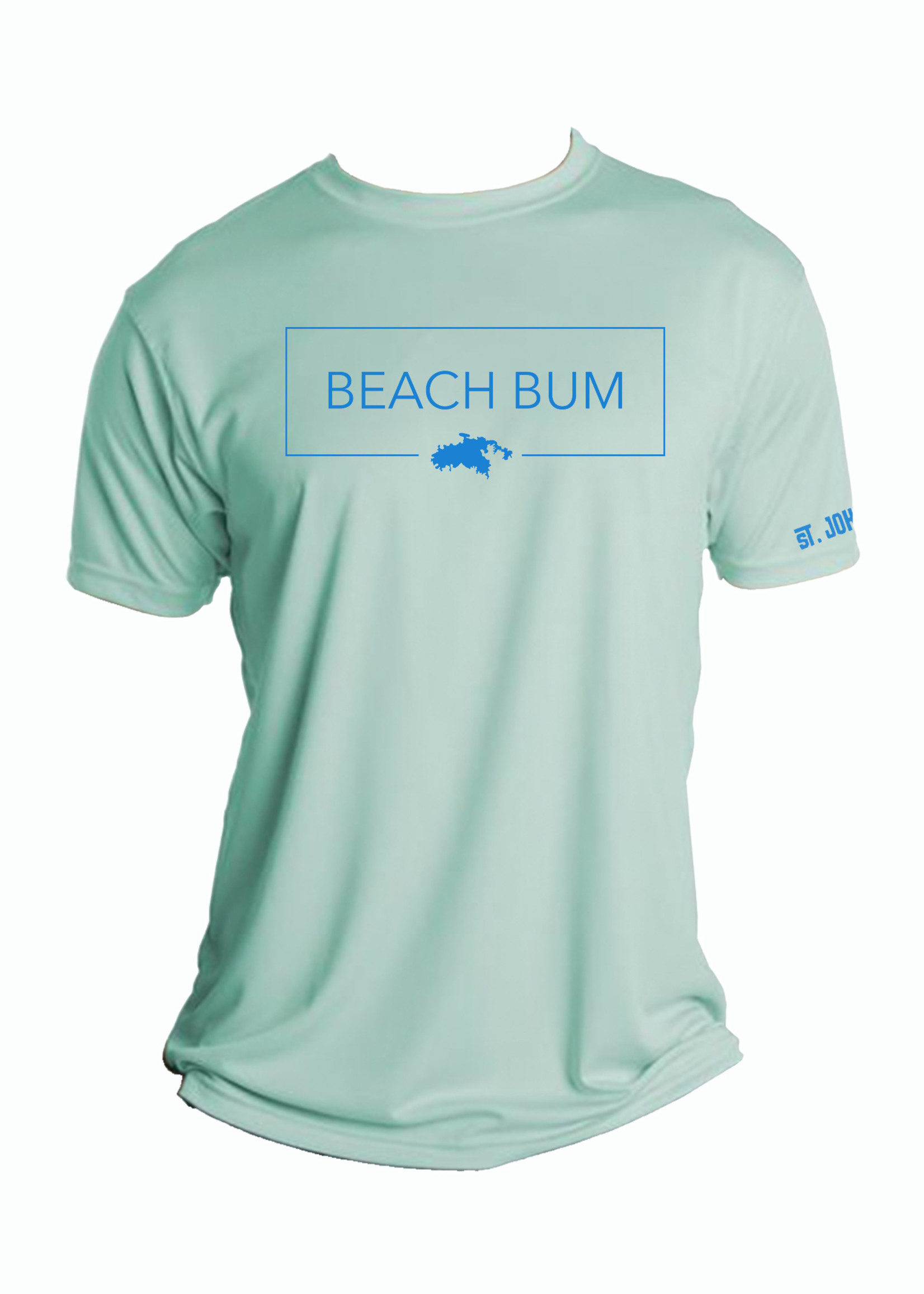 St. John Beach Bum Men’s Short Sleeve Rash Guard - Classy Bum