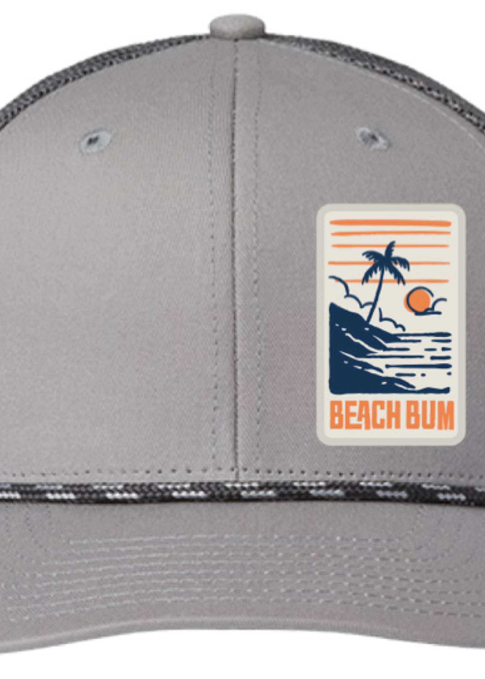 St. John Beach Bum Embroidered Patch Rope Trucker Hat