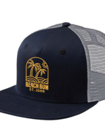 St. John Beach Bum Gold Sun Palm Trucker Hat